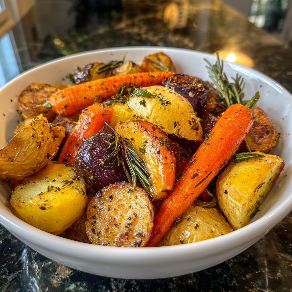 Sunday Herb Roasted Root Veggies
