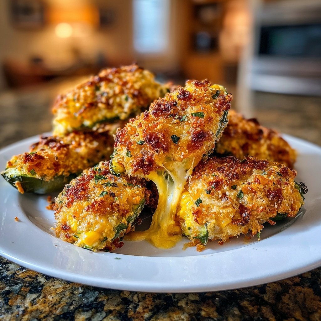 Jalapeno Poppers Stuffed with Corn