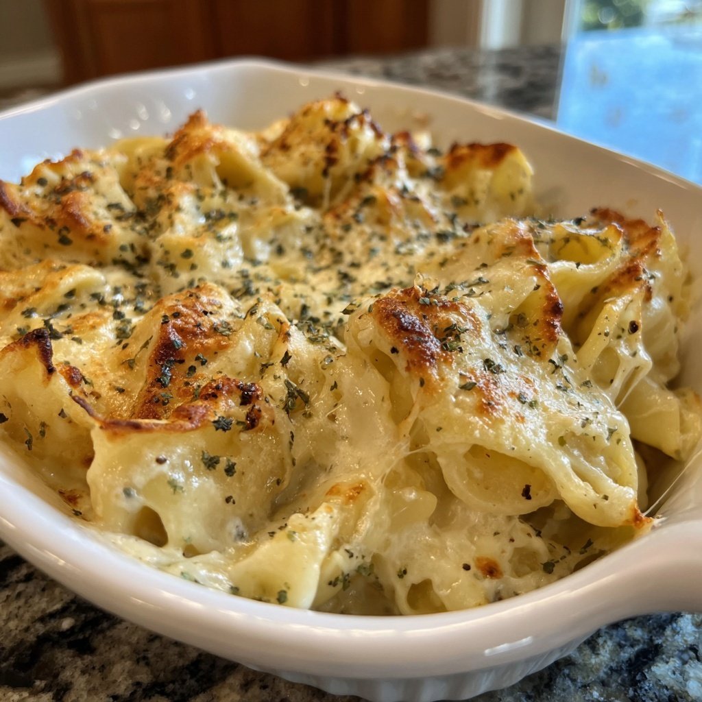 Valentine Pasta Bake with Cream Sauce