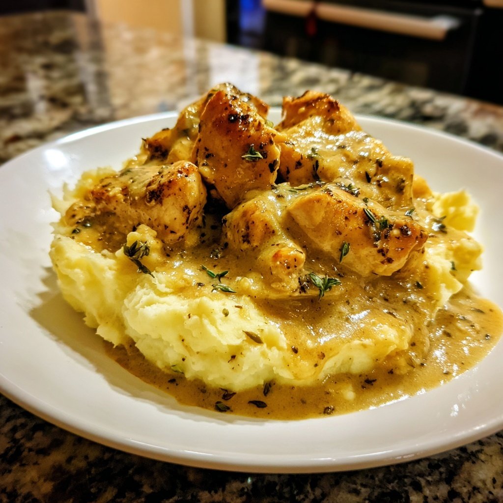 Comfort Food Creamy Chicken and Mashed Potatoes