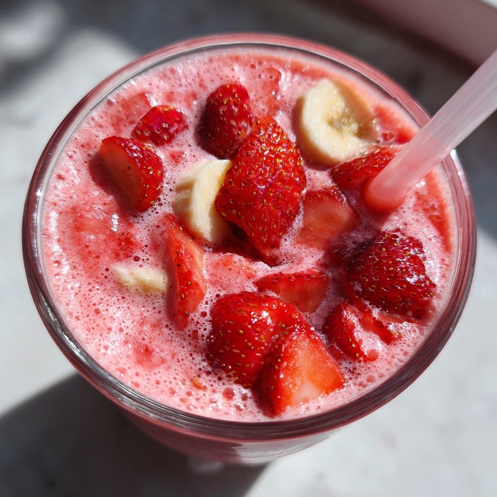 Fresh Strawberry Banana Smoothie