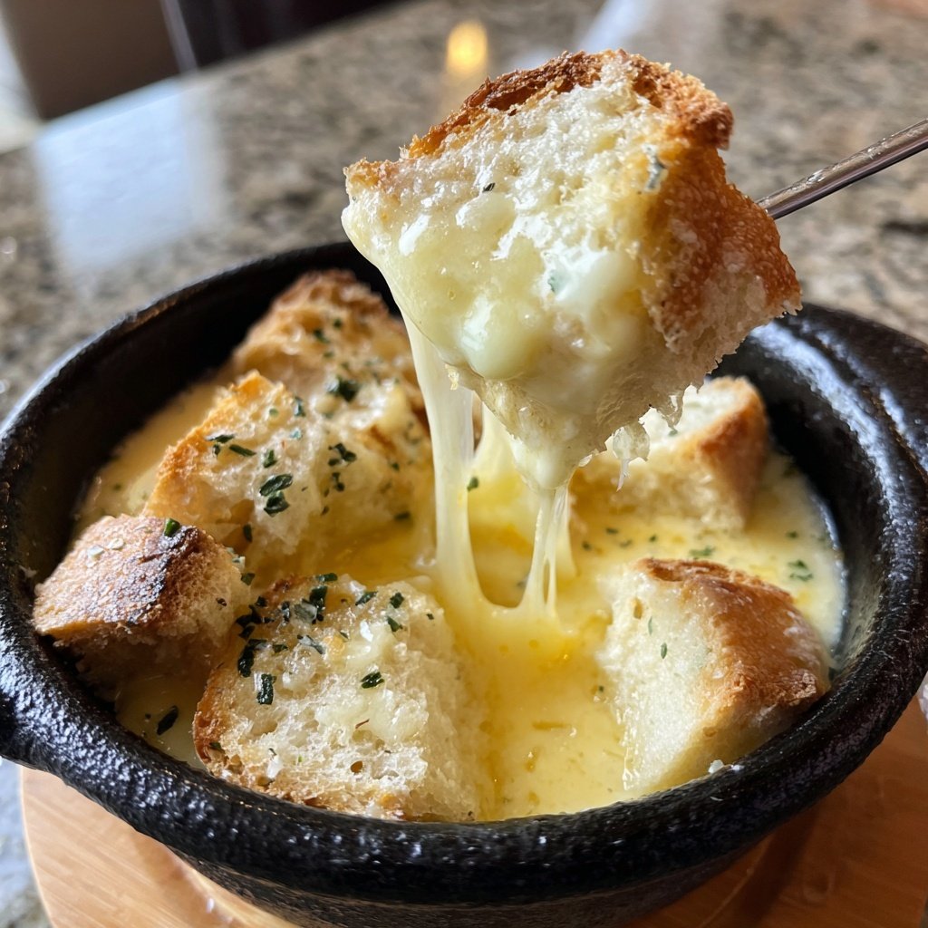 Fondue with Herb Infused Cheese