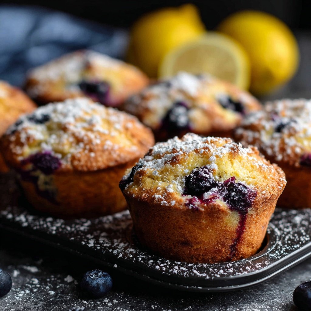 Blueberry Lemon Ricotta Muffins