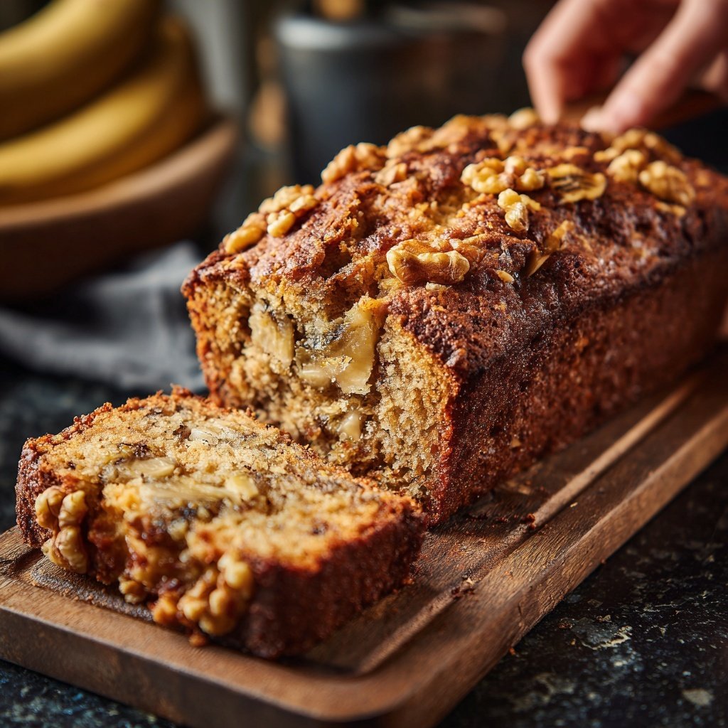 Banana Bread with Walnuts Recipe