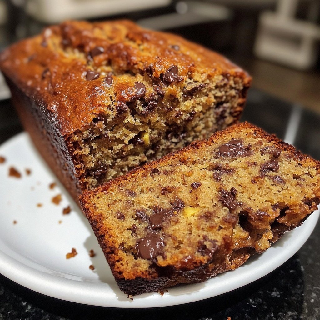 Banana Bread with Mini Chocolate Chips Recipe