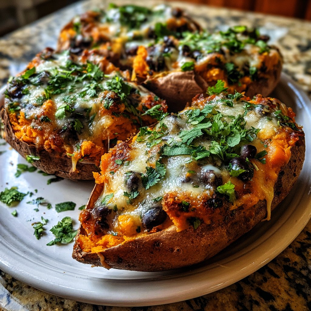 Valentine Dinner Stuffed Sweet Potatoes