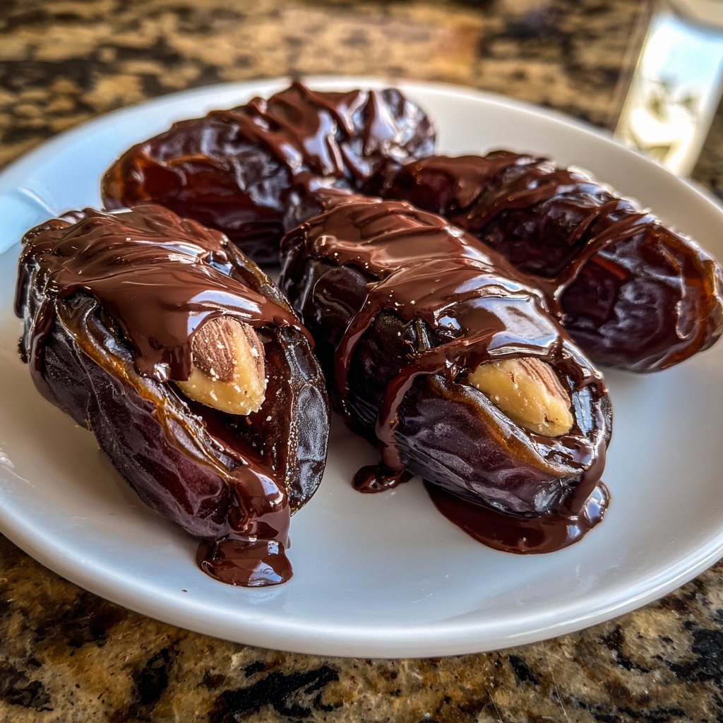 Valentines Snacks Chocolate Stuffed Dates