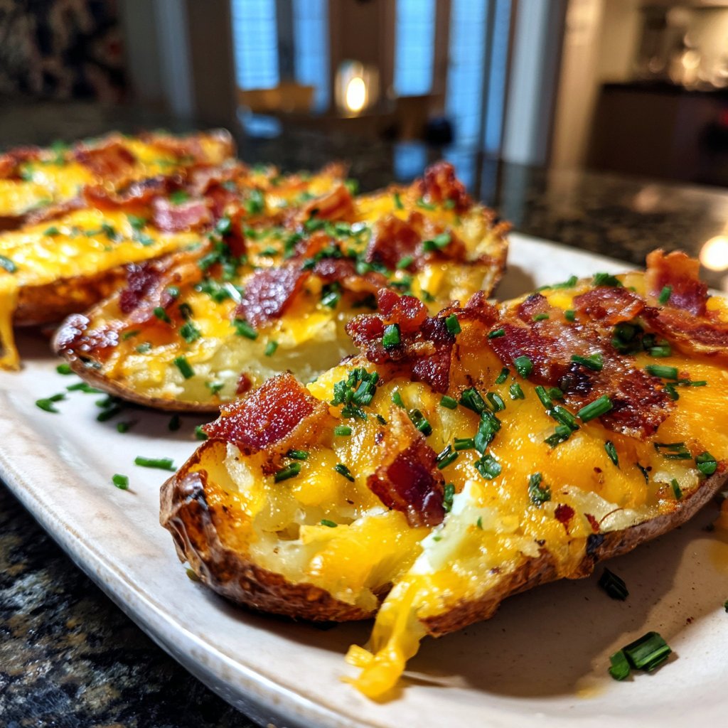 Super Bowl Loaded Potato Skins