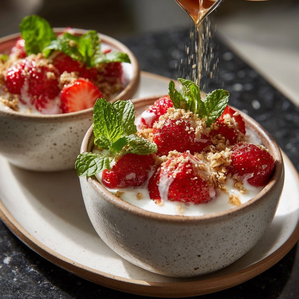 Strawberry Yogurt Chia Bowls