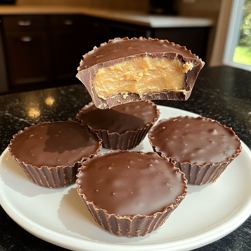 Homemade Peanut Butter Cups with Almond Butter