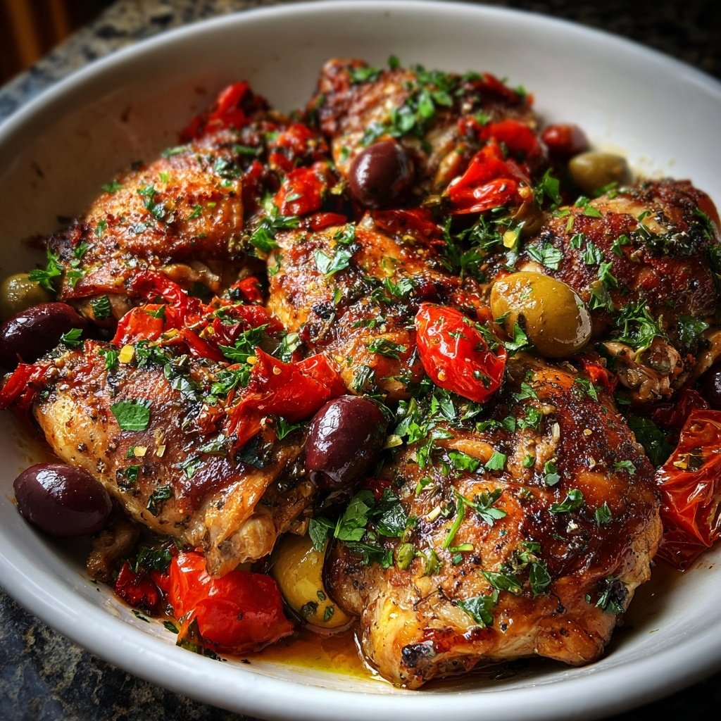 Mediterranean Chicken With Olives And Tomatoes