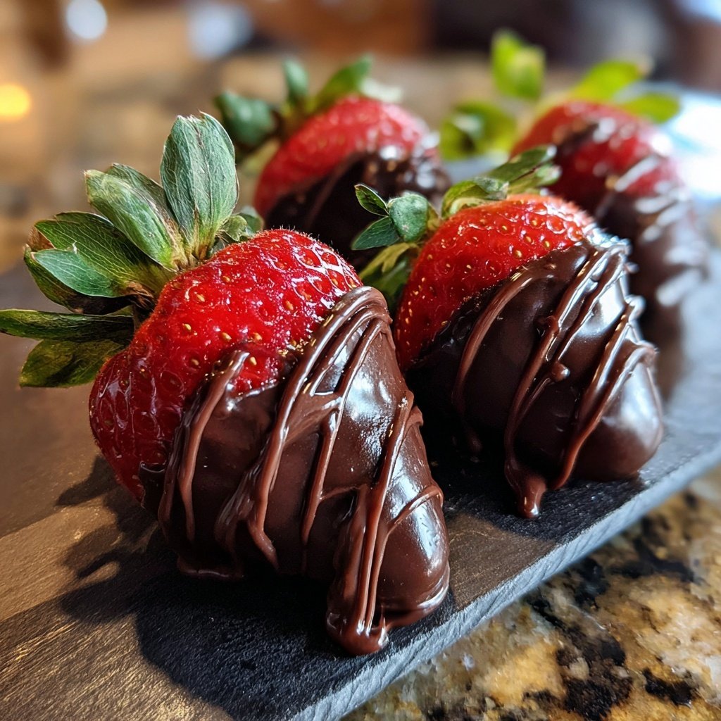 Homemade Chocolate Strawberries