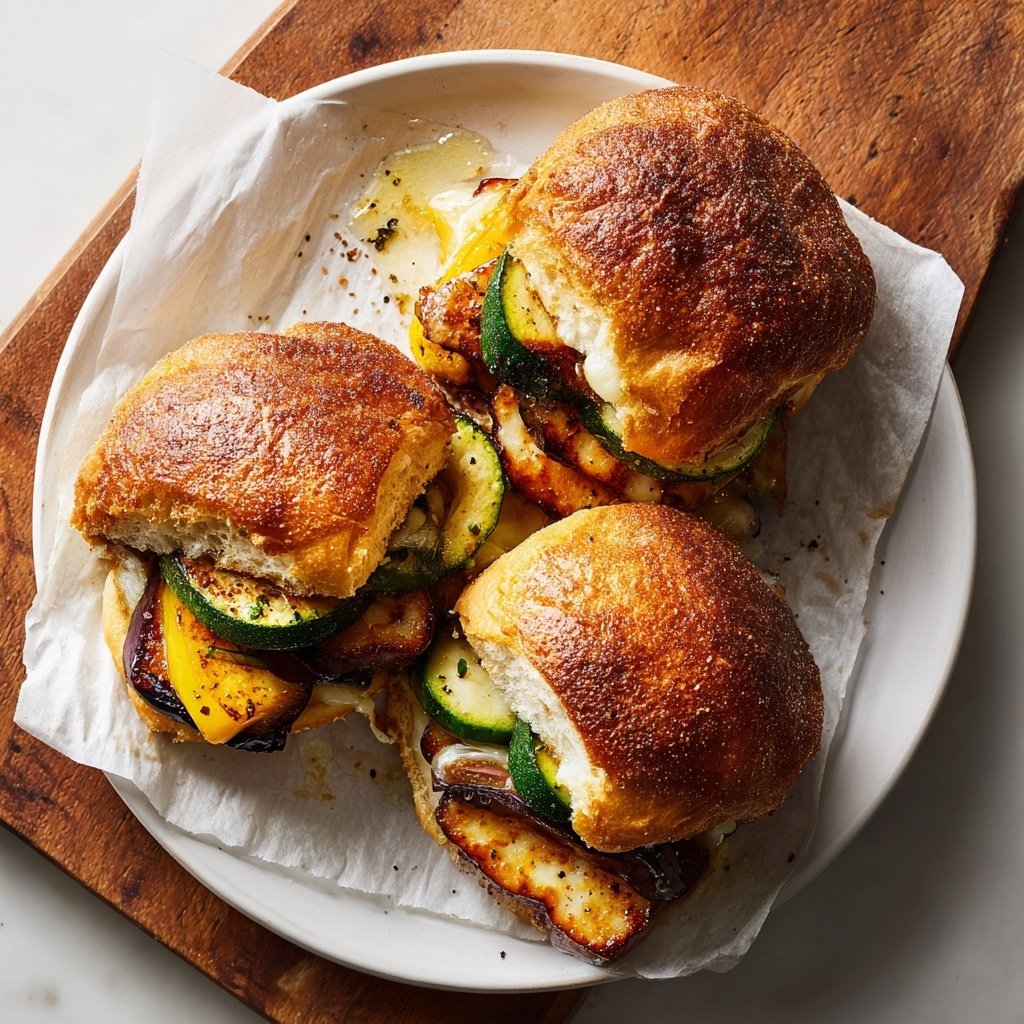 Sliders with Halloumi
