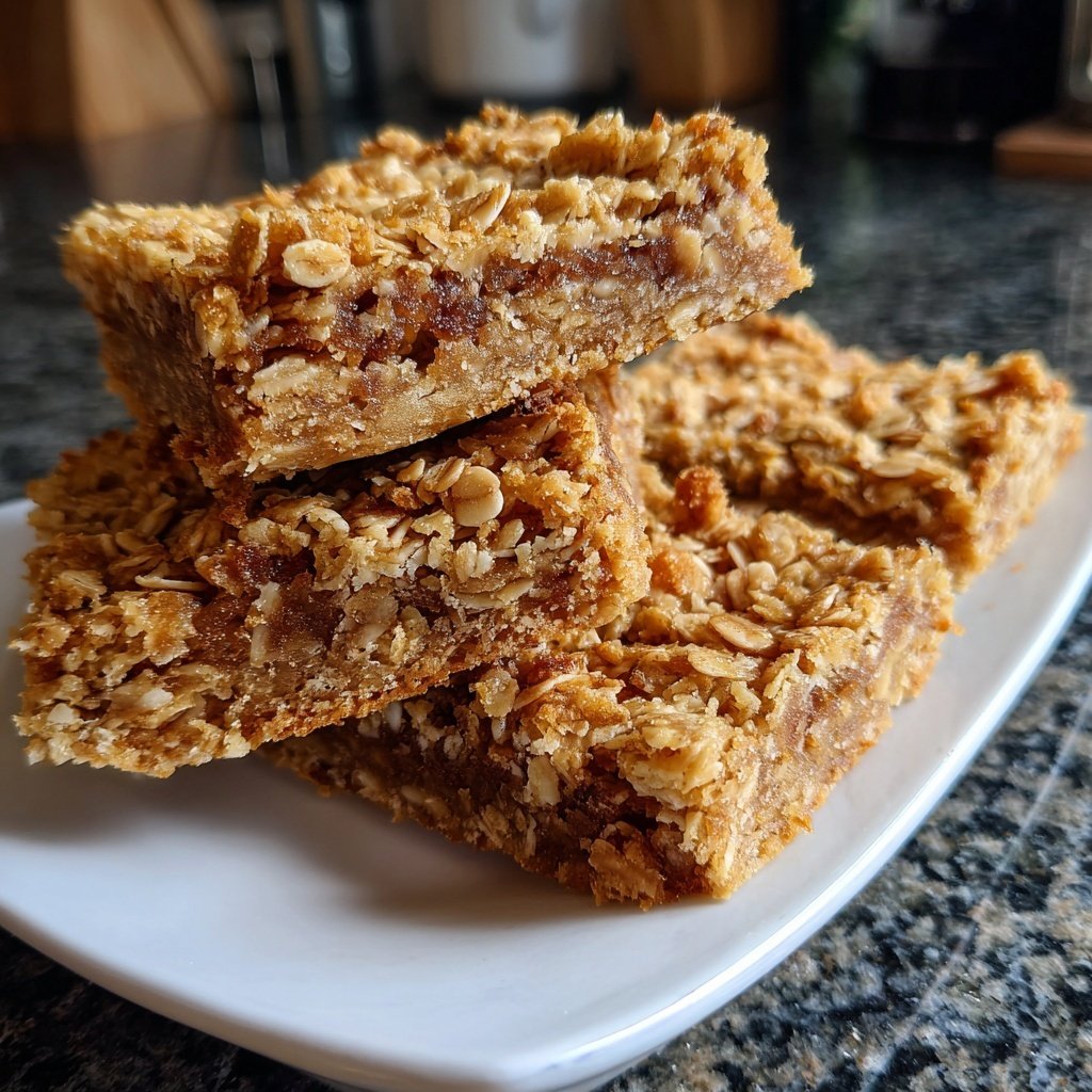 Vanilla Almond Oat Breakfast Squares
